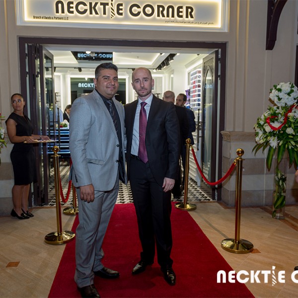 Under the patronage of HE Giovanni Favilli Consul General of Italy in Dubai , Awada & Partners,represented by Mr. Ali Awada, Mr. Ahmed Awada, and Mr. Marwan Beyat, held a grand opening ceremony for “Necktie Corner “; the first flagship concept store in Dubai Downtown Souk AL Bahar.